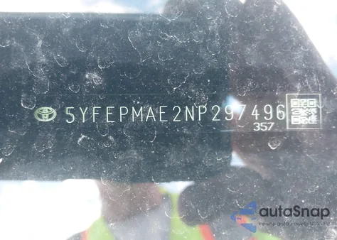 2022 Toyota Corolla Le from USA, damaged, VIN 5YFEPMAE2NP297496